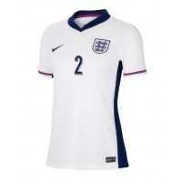 Maglia Calcio Inghilterra Kyle Walker #2 Prima Divisa Donna Europei 2024 Manica Corta